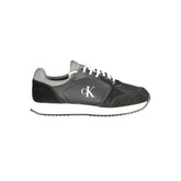 Calvin Klein Black Leather Men Sneaker -   -  Calvin Klein.